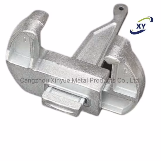 Accesorio de hormigón para abrazadera de pared de construcción.