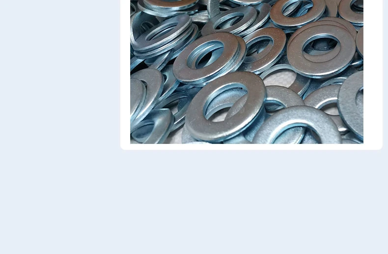 China Manufacturer Zinc Plated Arandela Plana Galvanized Carbon Steel Flat Washer DIN125