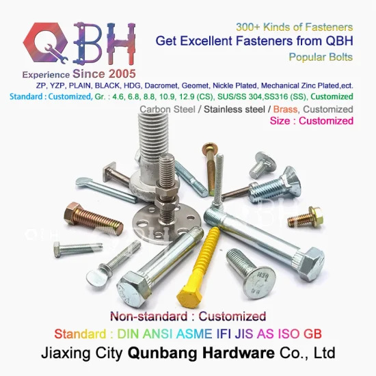 Accesorios de construcción de edificios de pernos Tc de control de tensión de corte estructural de acero pesado Qbh HDG
